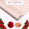 SCENTORINI Rose Sandalwood Scented Drawer Liners, Scent Paper Liners for