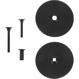 PRETYZOOM 1juego Placa de Cubierta para Agujero de Puerta de Acero Inoxidable Tapa para Orificio de Cerrojo o Pomo Protección y Acabado para Puertas Interiores y Exteriores