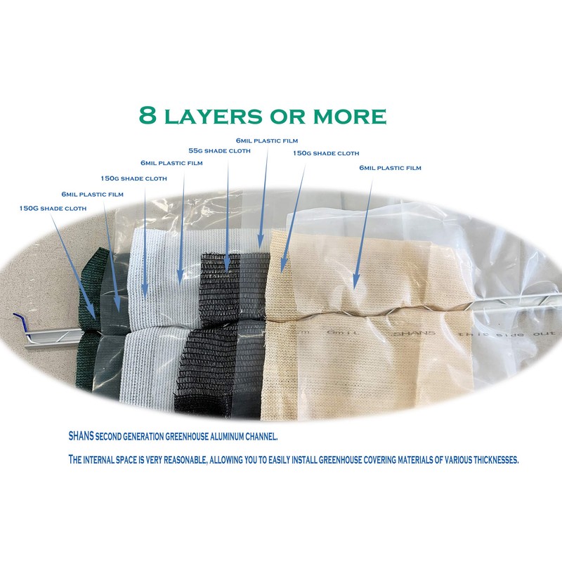 SHANS Greenhouse Channel & Wire, C-Channel & Spring Wire Set,