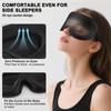 3D Contoured Sleep Mask, 100% Blackout Eye Mask for Women
