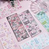 NICENEEDED 6 Sheets Korean Photocard Stickers, Love Butterflies Pattern Kpop