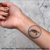 4 x 'Hawksbill Turtle ' Temporary Tattoos - Water Resistant,