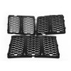 Savadi-Car 7PCS Black Front Grille Inserts Trim Mesh Kit For