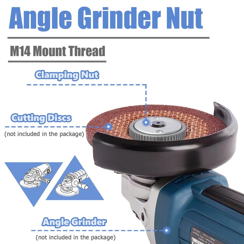 Mesee Quick Release Nut for Angle Grinder, M14 Angle Grinder