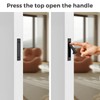 JOY DECOR Pocket Door Pull Handle, Edge Pull, Matte Black