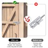 Pack of 2 Door Deadbolt Lock, 4 Inch Door Bolt