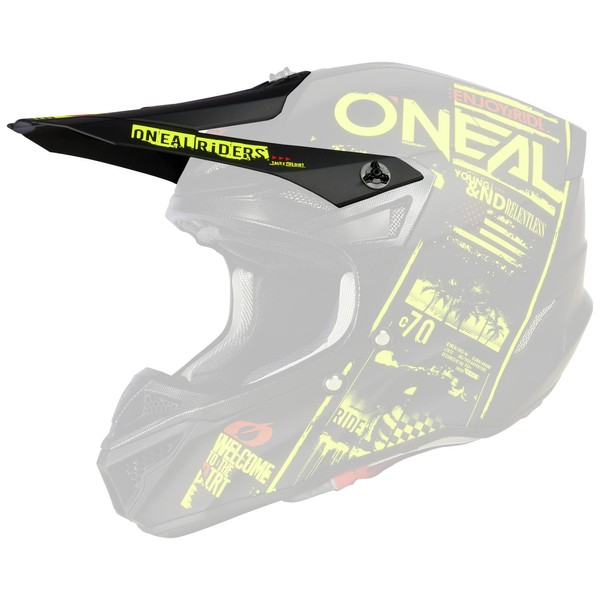O'Neal 5 SRS Helmet Visor Attack Black/Neon, One Size