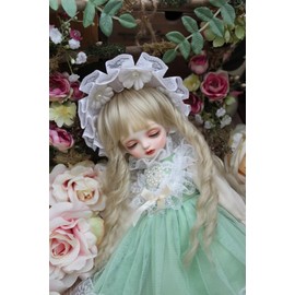 HAMRETHYPPZ 1/4 1/6 1/3 BJD Ball Joint Doll Dress Doll Costume Doll Maid Clothes Ball Joint Doll Dress Princess Dress Maid Dress Princess Dress Maid Dress Light Blue Cute Princess Skirt (Head, Body