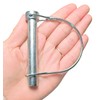Heavy Duty D-Shaped Safety Coupling Pin, High Strength Spring Steel