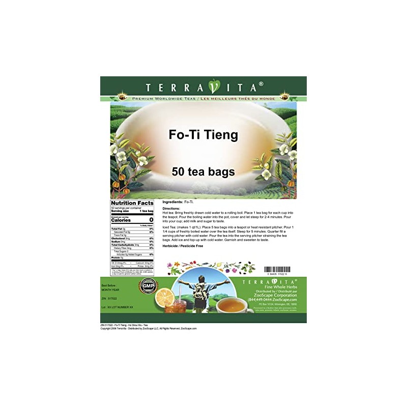 Fo-Ti Tieng - Ho Shou Wu - Tea (50 tea