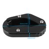 Motorcycle Side Stand Enlarge Pad Kickstand Extension Fit for TRIUMPH