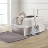 Henkelion Stainless Steel Cat Litter Box with Lid, 20" L