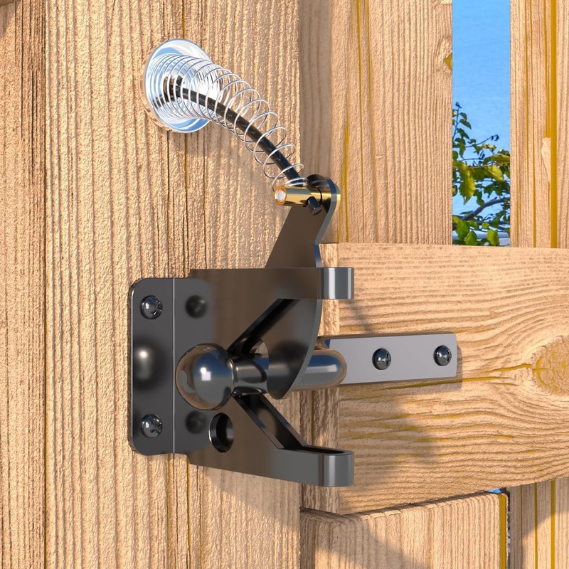 JZVXX Gate Latch with Spring Cable Pull for Fence Gate