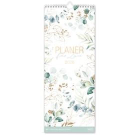 Häfft® Planner for Two 2026 Couples Calendar with 3 Columns - Wall Calendar for 12 Months: Jan - Dec 2026, 16.5 x 42 cm Couple Planner Wall Planner - Sustainable & Climate Friendly