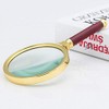 Takelablaze Wooden Handle Magnifier Loupe Magnifier 5 Magnification Mahogany Handle