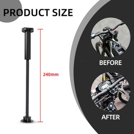 BAOUFF Stem Lock for Ebike,Headset Spacer with Handlebar Stem Top Cap Base and Extended Nut for Surron Light Bee/Talaria MX3/E Ride Pro SS/79Bike/X260 - Black