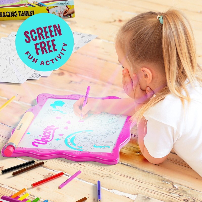 Dan&Darci Light Up Tracing Pad for Kids - Arts &