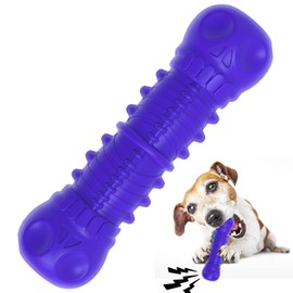 ZIKATON Dog Toys for Aggressive Chewers, Durable Dog Chew Toys for Large Medium Breed Dog, Dog Toys, Tough Durable Dogs Squeaky Toys with Natural Rubb… (A Purple, for Small Dogs)