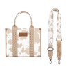 Wrangler Dreamy Cow Print Concealed Carry Tote/Crossbody:_Light Pink
