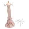 Mannequin Ring Hanging Tower Long Bodycon Dress Strapless Mannequin Earring