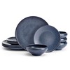 Mikasa Rylan 12 Piece Dinnerware Plate Bowl Set, Service for