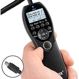 ayex Timer Remote Shutter Release AX-3 Compatible with Nikon DC2 Z7 Z6 D7500 D7100 D750 D610 D90 D5600 D3300 Low/High Speed Continuous Shooting Long Exposure Bulb and Timed Trigger