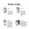 Long Straight Wigs Women Female Full Bangs Synthetic Hair Blue