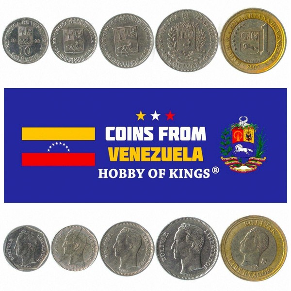 Hobby of Kings Different Coins - Old, Collectible Venezuelan Foreign