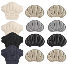 Csirnto Heel Shoe Pads 8 Pairs Heel Pads Heel Protection for Shoes Shoe Insoles Heel Pad Set Heel Cushion Made of Sponge Shoe Repair Heel Protector for Women Men Heel Grip