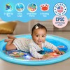 SplashEZ Lights Up Tummy Time Water Mat for Babies, 30"