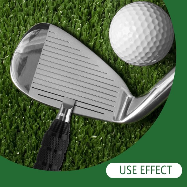 Golf Club Cleaning Kit Multifunctiona<wbr/>l Sharpener with 3 Metallic Heads