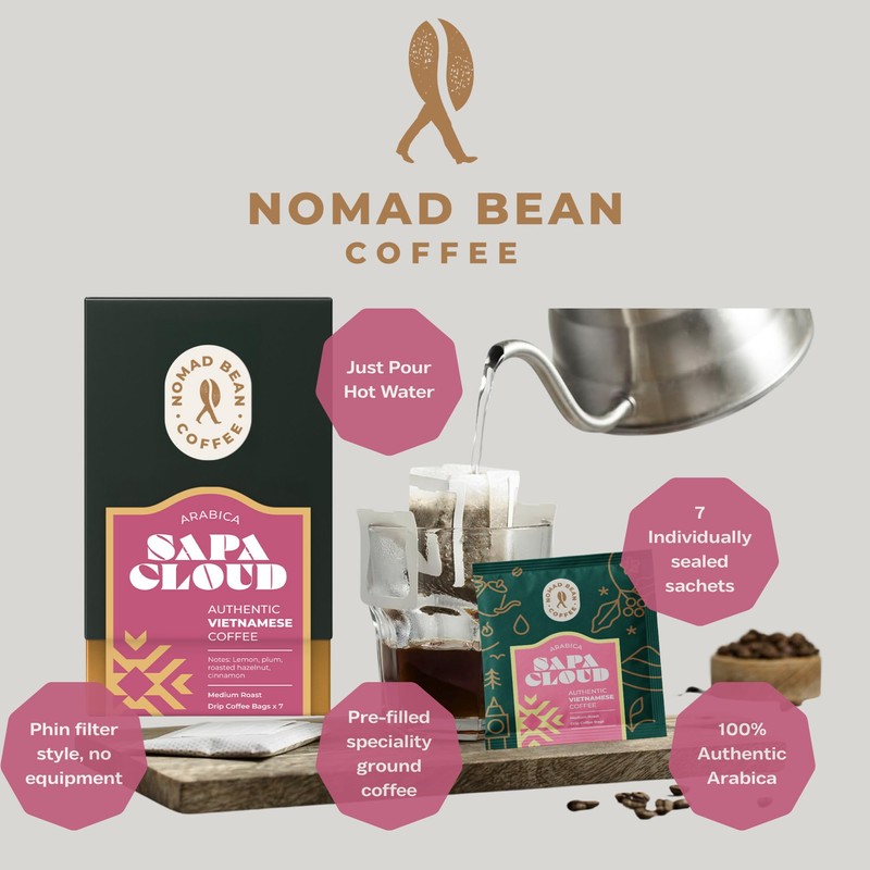Sapa Cloud – Vietnamese 100% Arabica V60 Phin Filter Drip
