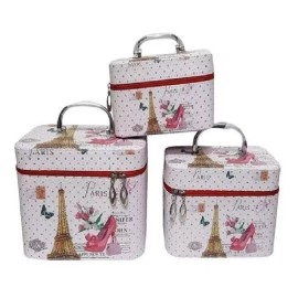 KFMX Set 3 Cosmetiqueras Necesser Chica Mediana Grande Modelos