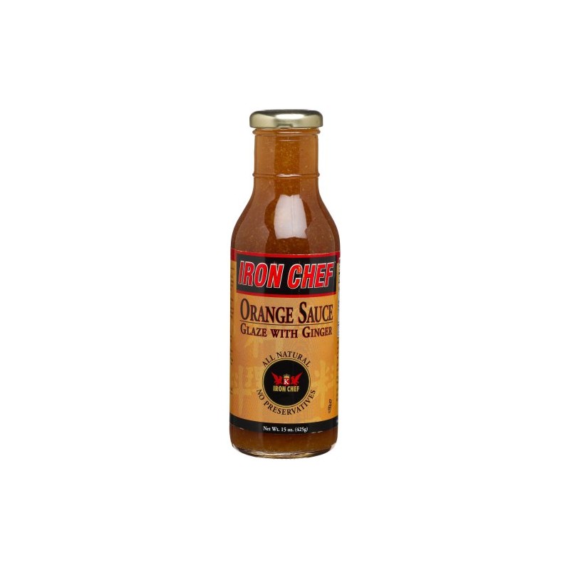 IRON CHEF Orange Sauce Glaze with Ginger, All Natural, Kosher,