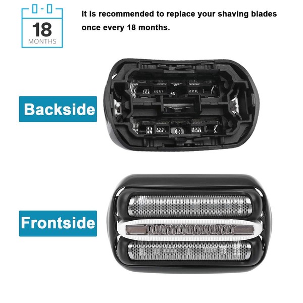 Replacement Shaver Foil&Cutter Set for Braun For Braun Series 3 32B 320S-4 330S-4 340S-4 350CC-4