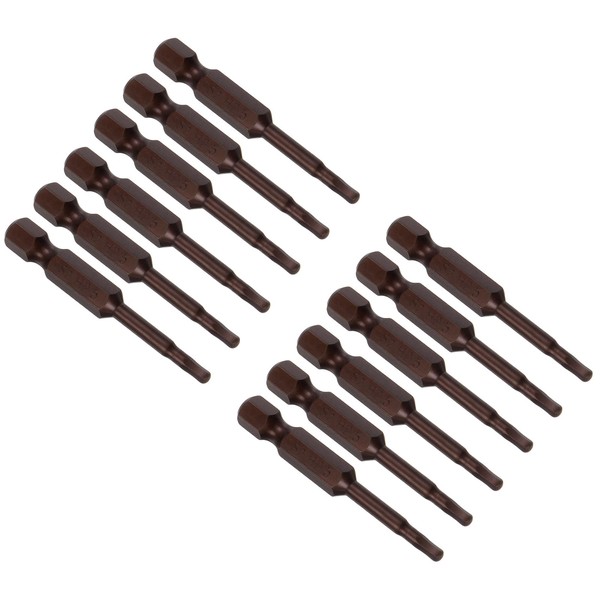 uxcell 20pcs Magnetic Hexagon Screwdriver Bits H2.5 Hex Head Drill