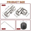 sourcing map 2Pcs 10mm to 10mm ID Steering Universal Joint