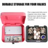Cash Box with Money Tray, Parrency Medium Money Box with