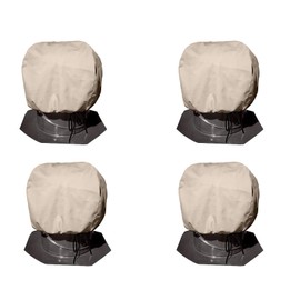 4Pack Turbine Roof Vent Cover Turbine Ventilator Protector Shield 20"x20"inches(51cm51cm) Waterproof Oxford Tarps Adjustable Drawstring Design