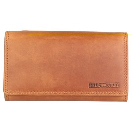 Hill Burry Women's Genuine Leather Wallet with Lots of, brown, Casual