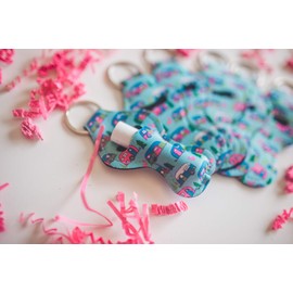 Daisy Lane Party Favor for Girl Bulk, Birthday Party Supplies, Lip Balm Holder Keychain(Camper)
