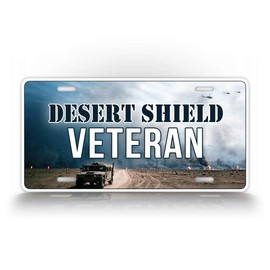 Operation Desert Shield and Storm Veteran License Plate Persian Gulf War Veteran Auto Tag