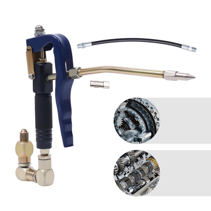 CNCEST Pneumatic Grease Gun,Air Operated Grease-Gun Alloy Injector Grease Pipe