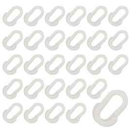 CPJJ Pack of 30 football net clips, football net clips, football goal accessories, football goal accessories, plastic net clips, football goal net clips, plastic net clips, for outdoor sports, White