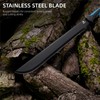 REAT Gardening Heavy Duty Machete,24" Full Tang Machete with Shaeth,Ergonomic
