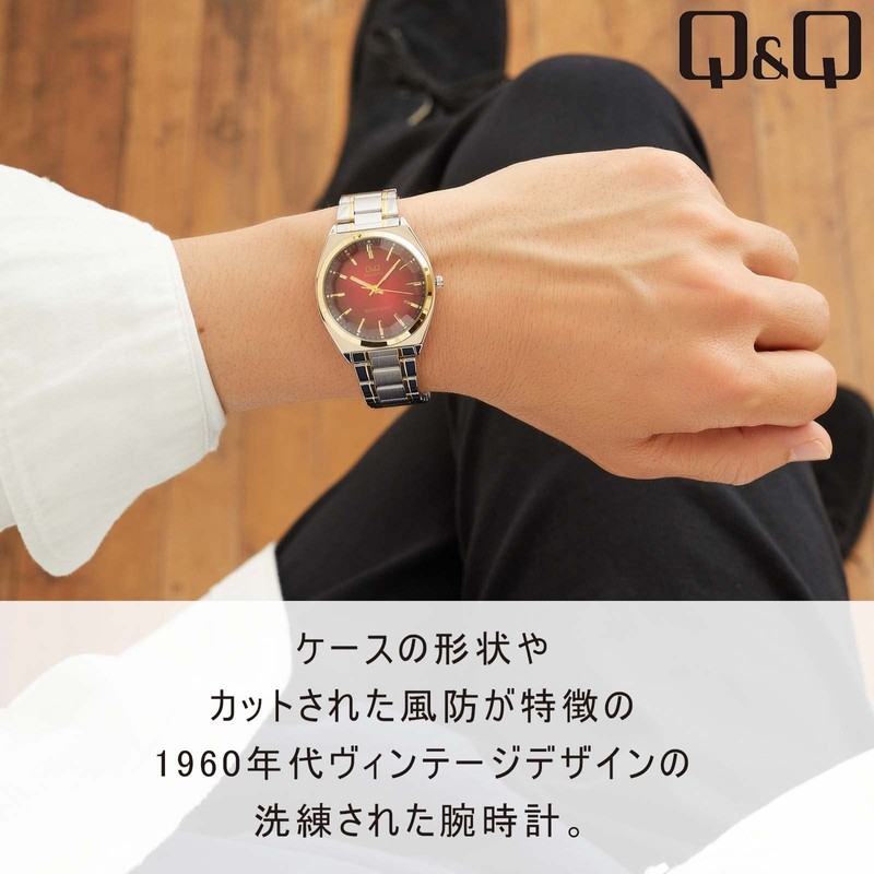 Citizen Q&Q QB78 Analog Wristwatch, Waterproof, Metal Band, and Others,