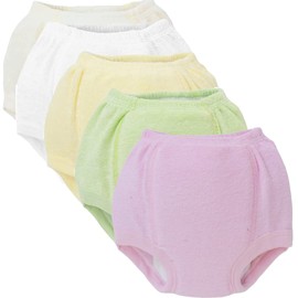 Don Calcetín Calzón Entrenador Tipo Pañal Unisex 100% Algodón Hipoalergénico Lavable y Reutilizable Acolchonado 5pz (Multicolor Rosa)