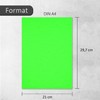 25 Labels in Neon Green, DIN A4 Large, Neon Paper