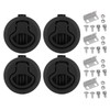 61mm/2.4in Marine Flush Pull Slam Latch Round Ring Lock Boat