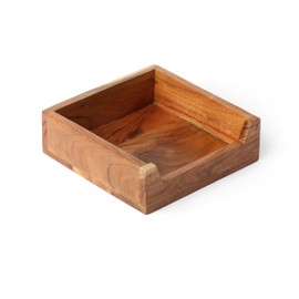 WEBHUSHI Acacia Wood Tissue Holder Box, Rectangular, 8 x 8 x 2 Inches, Brown